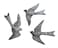It's Cactus Large Metal Birds Decorative Ornamental Set of 3 Wall Hanging Handmade Garden 11 x 12 Inches