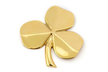 Robert Emmet Co. Robert Emmet Co Brass Shamrock Wall Hanging Good Luck Blessing