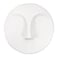 Howard Elliott Collection Ceramic Face Wall Vase Contemporary Matte White Glaze Decorative Accent WaterHolding Vase Ready to Hang Wall Decor 10H x 10W x 3D Matte White