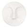 Howard Elliott Collection Ceramic Face Wall Vase Contemporary Matte White Glaze Decorative Accent WaterHolding Vase Ready to Hang Wall Decor 10H x 10W x 3D Matte White