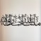 iwa concept Mashallah Metal Islamic Wall Art Tabarakallah Arabic Calligraphy Decor Modern Quran Decor Housewarming Gift for Muslims at Ramadan Eid and Hajj Large Black