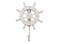 Handcrafted Nautical Decor White Decorative Ship Wheel with Starfish with Hook 6 Wooden Ships Wheel B
