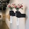 XYQXYQ 2 Pieces Wall Sculptures Hands Vase Home Decor Wall Mount Art Sculpture Unique Wall Art Statue Funky Flower Vase Decorations Modern Eclectic Hanging DecorHands Statue Black