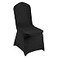 VEVOR 30 Pcs FlatFront Chair Covers Polyester Spandex Chair Cover Stretch Slipcovers Wedding Holiday Banquet Party Celebration Dining Black
