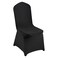 VEVOR 30 Pcs FlatFront Chair Covers Polyester Spandex Chair Cover Stretch Slipcovers Wedding Holiday Banquet Party Celebration Dining Black