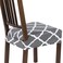 SearchI Stretch Dining Chair Seat Covers Set of 6 Soft Removable Washable Seat Covers for Dining Chairs Dining Room Seat Cover Protector RearCovered Grey