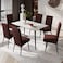 Genina Waterproof Dining Room Chair Covers Stretch Parsons Chair Slipcovers for Dining Room Kitchen Chair Protector Cover Removable Washable 6 Flower PatternChocolate