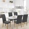 BIETYONE Stretch Dining Chair Covers Set of 4 Soft Removable Washable Kitchen Parsons Chair Slipcovers High Elastic Seat Protector for Home Hotel Banquet