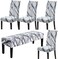 HAPPYDOG Stretch Dining Chair Covers Removable Washable Spandex Slipcovers for High Chairs 4PCSSet 1 PCS Bench Cover Winter
