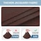 Smiry Stretch Jacquard Seat Covers for Dining Room Chairs Set of 6 Removable Washable Chair Seat Protector Slipcovers No Rear Covers Light Chocolate