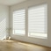 FOIRESOFT Cordless Custom Zebra Roller Shades and Blinds Basic White W 28 x H 64 inch Dual Layer Sheer for Day and Night Light Control Privacy 20 to 105 in Height