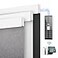 DENFOON Motorized Blinds with Remote control Custom Blackout Smart Blinds with CoverElectric Blinds with Complimentary Solar Panel Cordless Automatic Roller Shades for Windows White30W x 72H