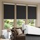 DONGFXK Motorized Blinds with Remote Blackout No Drill Cordless Smart Roller Shades Automatic Blinds for Windows Black34 W x 72 H