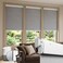 DONGFXK Motorized Blinds with Remote Blackout No Drill Cordless Smart Roller Shades Automatic Blinds for Windows Grey3425 W x 72 H