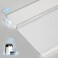 MANSNIX Smart Motorized Blinds with Remote Cordless NoDrill Automatic Roller Shades Blackout Electric Blind for Windows White 23 x 72