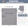 SHADEMOON Cordless Blackout Window Roller Shades Pull Down Spring System Indoor Blinds Room Darkening Waterproof UV Blocking Thermal Insulated Fabric for Home Office Grey Width 14 Height 72