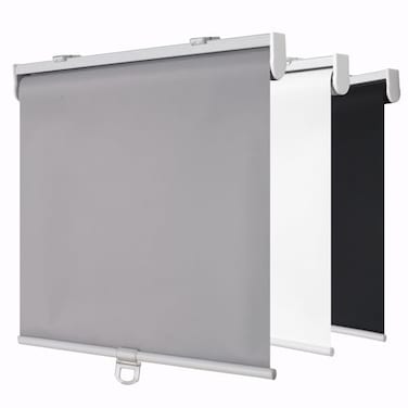 SHADEMOON Cordless Blackout Window Roller Shades Pull Down Spring System Indoor Blinds Room Darkening Waterproof UV Blocking Thermal Insulated Fabric for Home Office Grey Width 14 Height 72