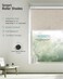 Yoolax Motorized Blinds with Remote 100 Blackout Smart Blinds for Bedroom Home Office Automatic Roller Window Shades Work with Alexa Voice Control with Valance Jacquard Coffee 23 W x 72 H