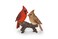 HI-LINE HiLine Gift Cardinal Couple on Stump Garden Statue Multicolor