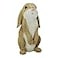 JORAE Standing Rabbit Statue Curious Easter Bunny Outdoor Garden Statues Patio Yard Home Decorations Sculpture Mustard 85In Polyresin