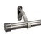 Mayrhyme 1Inch Diameter Curtain Rod Adjustable Rod Set with Premium Aluminum Brackets and Finials Single HeavyDuty Curtain Rods for Windows Matte Brushed Grey 72144