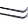 Blu-Pier Tech BluPier Tech Heavy Duty Single Rod 2848 Adjustable Curtain Rod Hardware IncludedBlackPack of 2