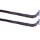 Blu-Pier Tech BluPier Tech Heavy Duty Single Rod 2848 Adjustable Curtain Rod Hardware IncludedBlackPack of 2