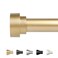 hei! dear HEI DEAR Gold Curtain Rods 18 to 60 Inch155ft 1 Inch Heavy Duty Modern Decorative Brass Gold