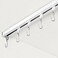 FELIDESIGN Curtain Track Ceiling Curtain Track for Room Divider Ceiling Mount Rail Set with Roller Hooks White 3ft 6ft