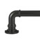 Decopolitan Industrial Wrap Around Telescoping Curtain Rod Set 1836 Black
