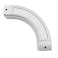 ZSHINE Curtain Single Tracks HeavyDuty Curtain Rails 90 Degree Connector for Living Room Bedroom Room Divider White