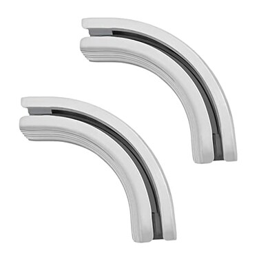 ZSHINE Curtain Single Tracks HeavyDuty Curtain Rails 90 Degree Connector for Living Room Bedroom Room Divider White