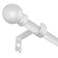 SMODBRODRE Curtain Rods for Window 32 and 48 White 58 inch Splicing Single Window Curtain Rod Set with Brackets