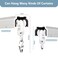 Hoeflife Curtain TrackCeiling Curtain TrackWall Mount Curtains TracksHeavy Duty Sliding Room Divider Ceiling Mount Curtains Tracks Rails Rod System with Clips 36ft White