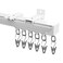 Hoeflife Curtain TrackCeiling Curtain TrackWall Mount Curtains TracksHeavy Duty Sliding Room Divider Ceiling Mount Curtains Tracks Rails Rod System with Clips 36ft White