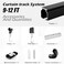 SOLOKOS Room divider Ceiling Track set for Curtains with hooks Corner ConnectorsSet of 2 and top brackets Curtain Rail System 912 ft Track Set Black