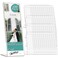 pbf PHOTO BOOTH FRAMES 2x6 Acrylic Sign Holder 2 x 6 Vertical Stand Up Slanted Sign Holder Acrylic Stands for Display Clear Picture Frame Menu Table Top Stand Plastic Flyer Holder 100Pack