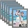 Icona Bay 8x10 Picture Frames Gray 6 Pack Beautifully Detailed Molding Contemporary Picture Frame Set Wall Mount or Table Top Inspirations Collection