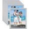 Icona Bay 8x10 Picture Frames Silver 6 Pack Beautifully Detailed Molding Contemporary Picture Frame Set Wall Mount or Table Top Inspirations Collection