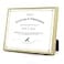 Golden State Art 85x11 Aluminum Frame Real Glass Metal Frame for 85 by 11 inch Document Certificate Diploma with Easel Stand Gold 1 Pack