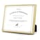 Golden State Art 85x11 Aluminum Frame Real Glass Metal Frame for 85 by 11 inch Document Certificate Diploma with Easel Stand Gold 1 Pack