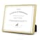 Golden State Art 85x11 Aluminum Frame Real Glass Metal Frame for 85 by 11 inch Document Certificate Diploma with Easel Stand Gold 1 Pack