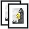 BSRHOME 8x10 Picture Frame with Plexiglass Display Pictures 5x7 with Mat or 8x10 Without Mat for Tabletop Display and Wall Mounting Set of 2Black