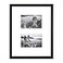 MCS East Village 11x14 Matted Picture Frame with Two 4x6 Photo Openings Black Wall Hanging Frame for Photos Posters 1Pack