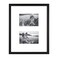 MCS East Village 11x14 Matted Picture Frame with Two 4x6 Photo Openings Black Wall Hanging Frame for Photos Posters 1Pack