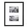 MCS East Village 11x14 Matted Picture Frame with Two 4x6 Photo Openings Black Wall Hanging Frame for Photos Posters 1Pack