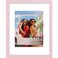 Vittanly 11x14 Picture Frame Engineered Wood with Shatter Resistant Plexiglass Display Pictures 8x10 with Mat or 11x14 without Mat Photo Frame for Wall Mounting Pale Pink 1 Pack