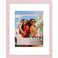 Vittanly 11x14 Picture Frame Engineered Wood with Shatter Resistant Plexiglass Display Pictures 8x10 with Mat or 11x14 without Mat Photo Frame for Wall Mounting Pale Pink 1 Pack