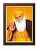 zig zag Guru Nanak Dev Ji Photo Frame For Wall hanging Temple Table Pooja Room 95 x 135 inches Acrylic Glass