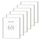 HAUS AND HUES White Oak Wood 8x10 Picture Frames Set of 6 Elegant Frames for Photos and Posters